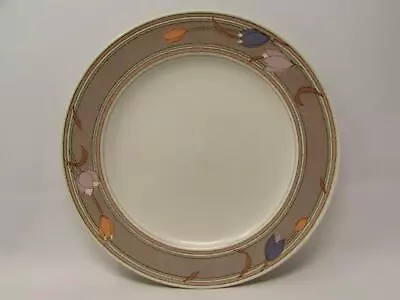 Meadow Sun By Mikasa Salad Plate Intaglio Pastel Tulips Taupe Band B273 • $11.19