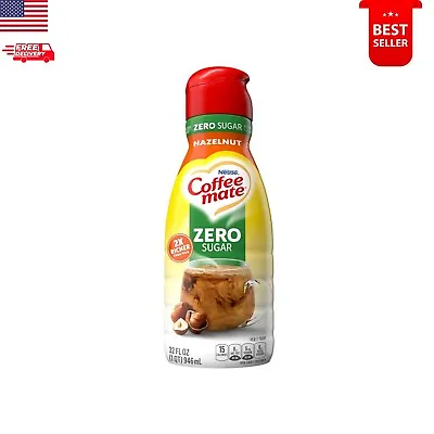 Coffee Mate 32 Fl Oz Liquid Hazelnut Sugar Free Coffee Creamer • $16.45