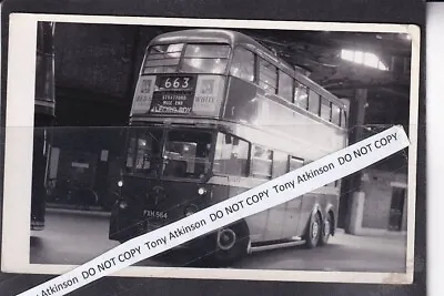 London Transport - N1 Type Trolley Bus No. 1564 @ Bow Depot - Photo  # B9678 • £1