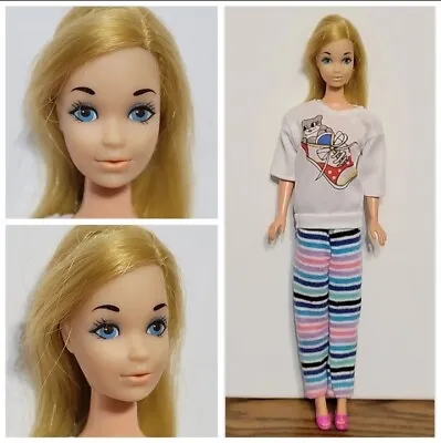 Vintage Barbie European Steffie Face Doll 70s Blonde Blue Eyes Super Cute 😍  • $22.17