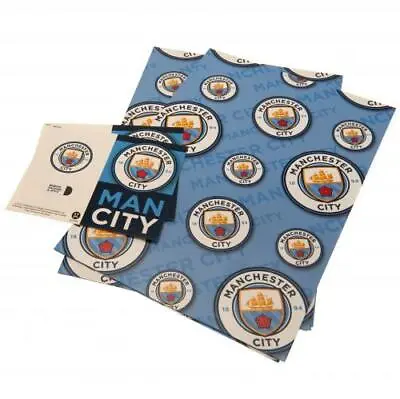 Manchester City FC Gift Wrap (football Club Souvenirs Memorabilia) • £9.05