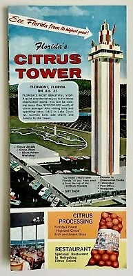 1970s Florida's Citrus Tower Claremont Vintage Travel Brochure Oranges Tourist • $12.50