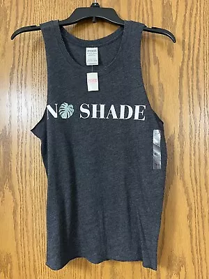 NWT Victoria's Secret PINK  No Shade  Gray Graphic Sleeveless T-Shirt Tank XS • $12.99