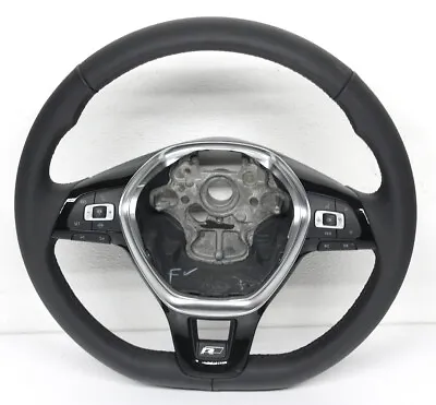 OEM Steering Wheel For VW Atlas R-Line Black Leather 3QF-419-091-H-E74 Scratch • $229.50