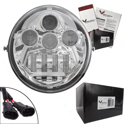 $199.99 • Buy Eagle Lights V-Rod LED Projection Headlight For 2002 - 2016 V-Rod Harley Chrome