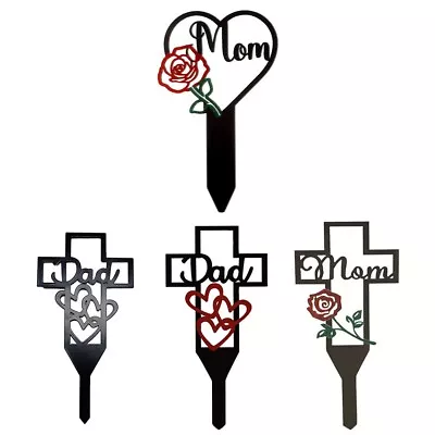 1 Pc Metal Cross Stake Graves Cemetery Decorations Cemetery Memorial Cross • $10