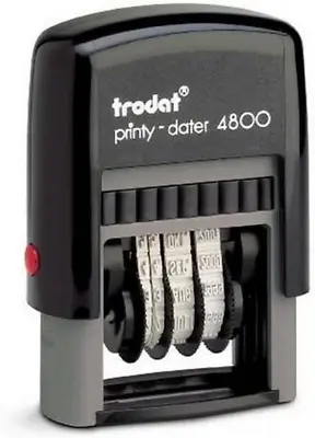 £12.40 • Buy Trodat Date Stamp Printy 4820 Self-Inking, Months In Letters, Characters 4mm,