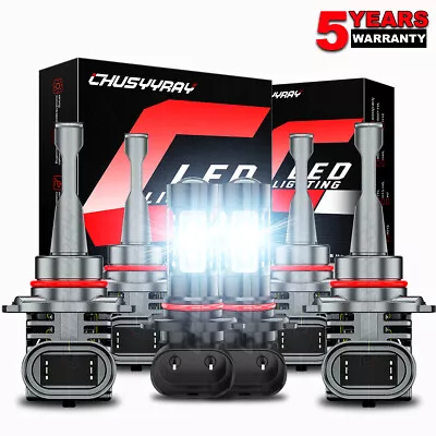 For Toyota Land Cruiser 1998-2007 6000K LED Headlight High Low Fog Bulbs Combo • $59.99