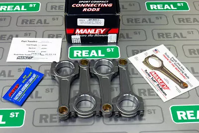 Manley Turbo Tuff I Beam Rods Acura B18 B18C B18C Integra GSR Type R 14414-4 • $998.93