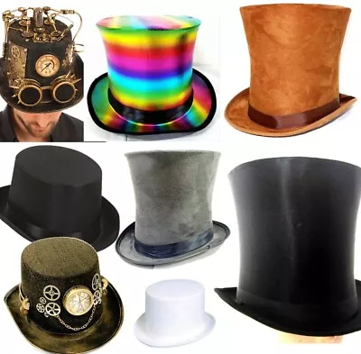 Top Hat Bell Hat Fancy Dress Halloween Wedding Steampunk Costume Accessory Lot • £7.99