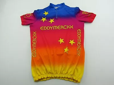 VINTAGE Eddy Merckx Cycling Jersey Adult Size 4 Stars 1/4 Zipper Synthetic • $35.99