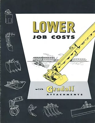 Equipment Brochure - Warner & Swasey - Gradall - Attachments - C1955 (E5375)  • $23.83