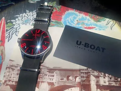 U-Boat 8465/B Darkmoon Red 44mm Men's Watch • $200