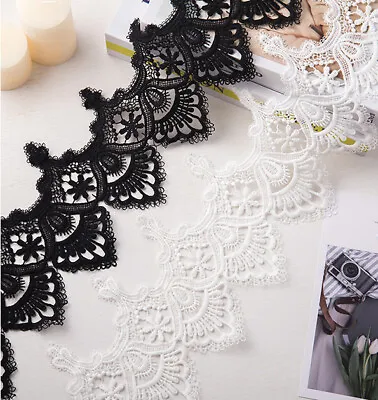 Embroidery Venice Lace Trim Edging Home Decor Dress Craft Upholstery Neckline • £2.99