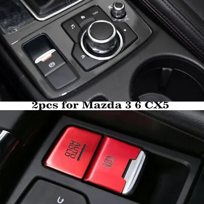 Cap Button Cover Trims Decor For Mazda 3 6 CX5 Parts Accessories Red EPB • $6.54