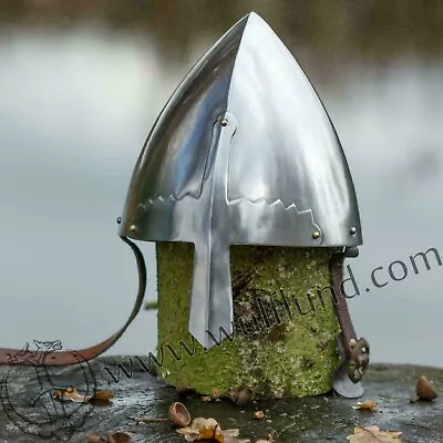 Halloween Replica Norman Viking Nasal Helmet Medieval Reenactment Costume Armor • $65