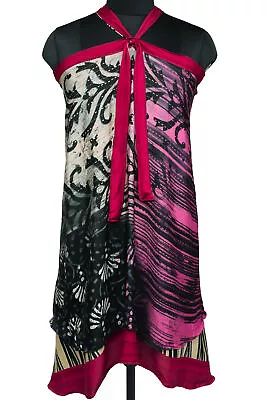 Sushila Vintage Silk Saree Magic Wrap Reversible Skirt Beach Dress Bohemian • $16.49