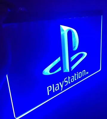 PLAYSTATION LED Light Sign For Game RoomOfficeBarMan Cave. US SELLER! PS4 • $31.99