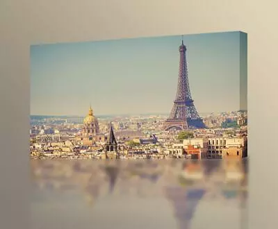Eiffel Tower Paris CANVAS PRINT Wall Art Decor Giclee City *4 Sizes* CA23 • $25.87
