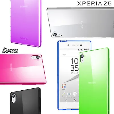 $4.59 • Buy Matte Gel Case TPU Jelly Soft Cover For Sony Xperia Z5 + Screen Protetor