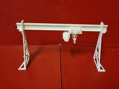 00 Gauge  Gantry Crane 3D Printed Double Track In White • £8.90