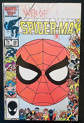 WEB OF SPIDER-MAN #20 Marvel Comics 1986 25th Anniversary Border • $3