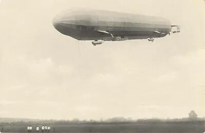 Vintage Zeppelin Air Sky Ship Printed Photo Postcard Italian Airship Blimp • £96.51