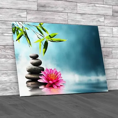 Creating A Bathroom Oasis With Relaxing Pebbles Canvas Print Large Picture • £14.95