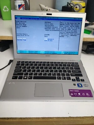 $49 • Buy SONY VAIO SVT131A11L Core I5-3317U 1.7GHz 8GB RAM No HDD Parts 60389