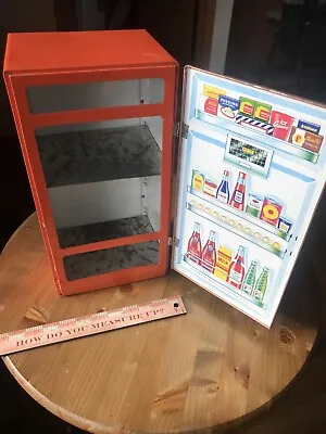 Vintage Tin Refrigerator Toy Fridge Circa 1960 • $9.99