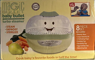 Magic Bullet Baby Bullet Turbo Food Steamer Veggie Fruit Sterilize Pacifiers NEW • $41.99