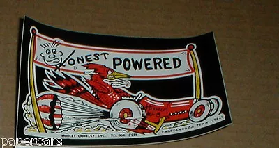 Honest Charley Original Vtg 1967 Hot Rod Drag Racing Speed Shop Sticker Decal • $25
