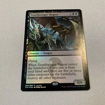 Foil Deathbringer Regent Launch Party Promo - Magic The Gathering Black Nm (A) • $2