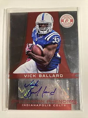 2012 Totally Certified #174 Vick Ballard RC Auto /290 Indianapolis Colts • $7.99