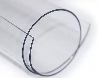 1.5mm Thick PVC Clear UV Cold Crack RESISTANT Window Sheeting Boat Plastic Glass • £109.99