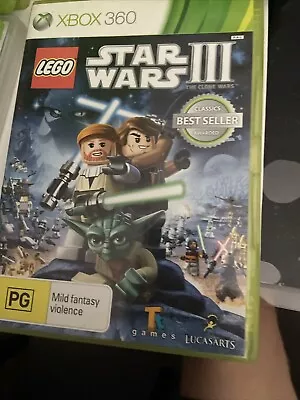 Lego Star Wars III (3) The Clone Wars - Xbox 360 PAL Game - Complete - Free Post • $25