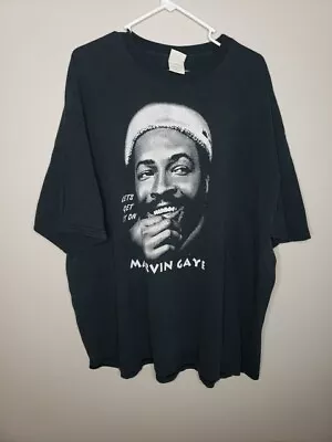 Marvin Gaye T Shirt Lets Get It On Black Size XXXL Band 3XL • $44.99