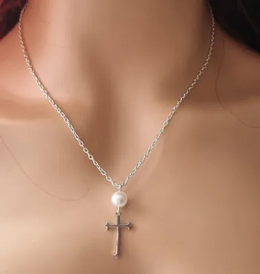 £3.25 • Buy Kids Girls Women Chain Necklace Subtle Charm Cross, Heart, Crystal FREE UK POST