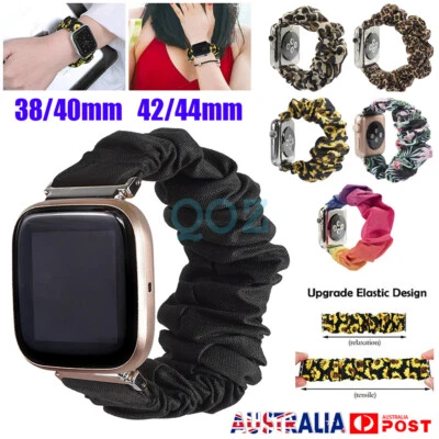 $8.65 • Buy Scrunchie Elastic Watch Straps For Apple Watch Series SE 6 5 4 3 2 1 IWatch Band