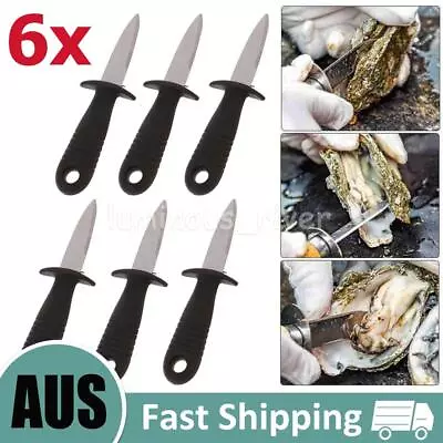 6pcs Oyster Shucking Knife Clam Shellfish Seafood Opener Tool Shucker Knives AU • $18.45