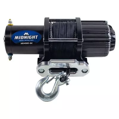 Viper Midnight ATV Winch Kit 4500 Lb With 50 Ft Black Synthetic Rope With Mount • $239.98