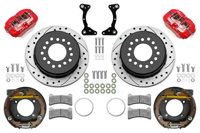 WILWOOD 140-17120-DR Brake Kit Rear Red FDP Drilled 11in GM G Body • $1151.65