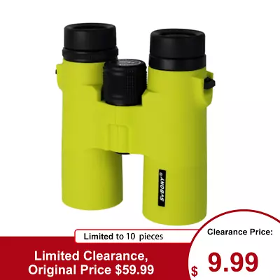 $9.99 • Buy SVBONY SV21 10x42mm Binoculars Compact Roof Telescope For Bird Watching/Hiking