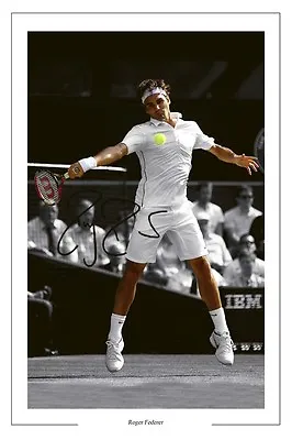 £6.90 • Buy Roger Federer Wimbledon Tennis Signed Print Photo
