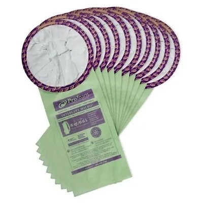 10-Pack GENUINE ProTeam Intercept Micro 6qt/6.6L Canister Vacuum Bags 100431 • $17.95