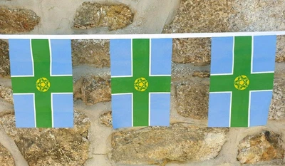 £12 • Buy Derbyshire County Flag Polyester Bunting - Various Lengths