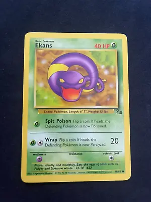 Ekans 46/62 Pokemon Card Vintage WOTC • $1.99