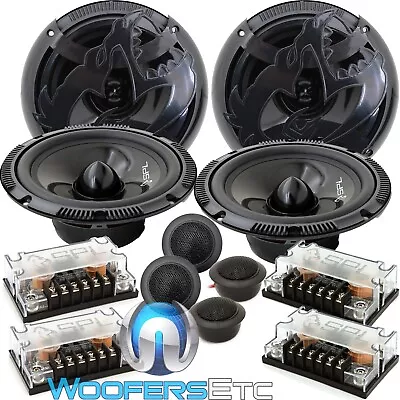 2 Sets SPL AS-60C 6.5  COMPONENT SPEAKERS CROSSOVERS TWEETERS BY SOUNDSTREAM NEW • $109.99