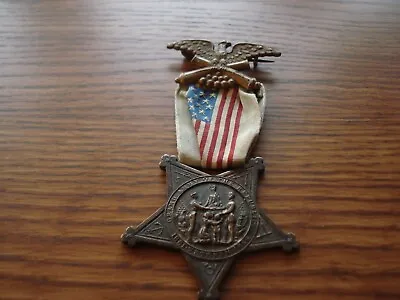 Scarce Original Civil War Gar Veterans Badge Numbered Great  Condition! P-6 • $225