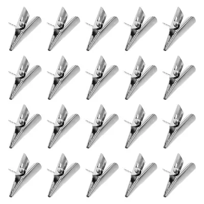 50PCS Clips Iron Metal Alligator Clips Small For Crafts Wreath Flower Clips • $9.02